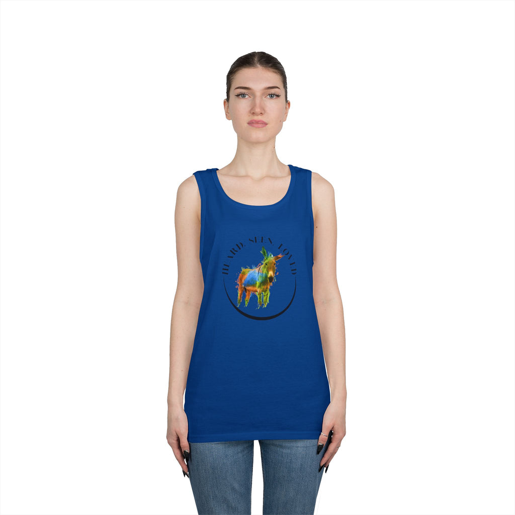 Donkey Vibes Tank — Colorful Donkey Graphic Tank Top