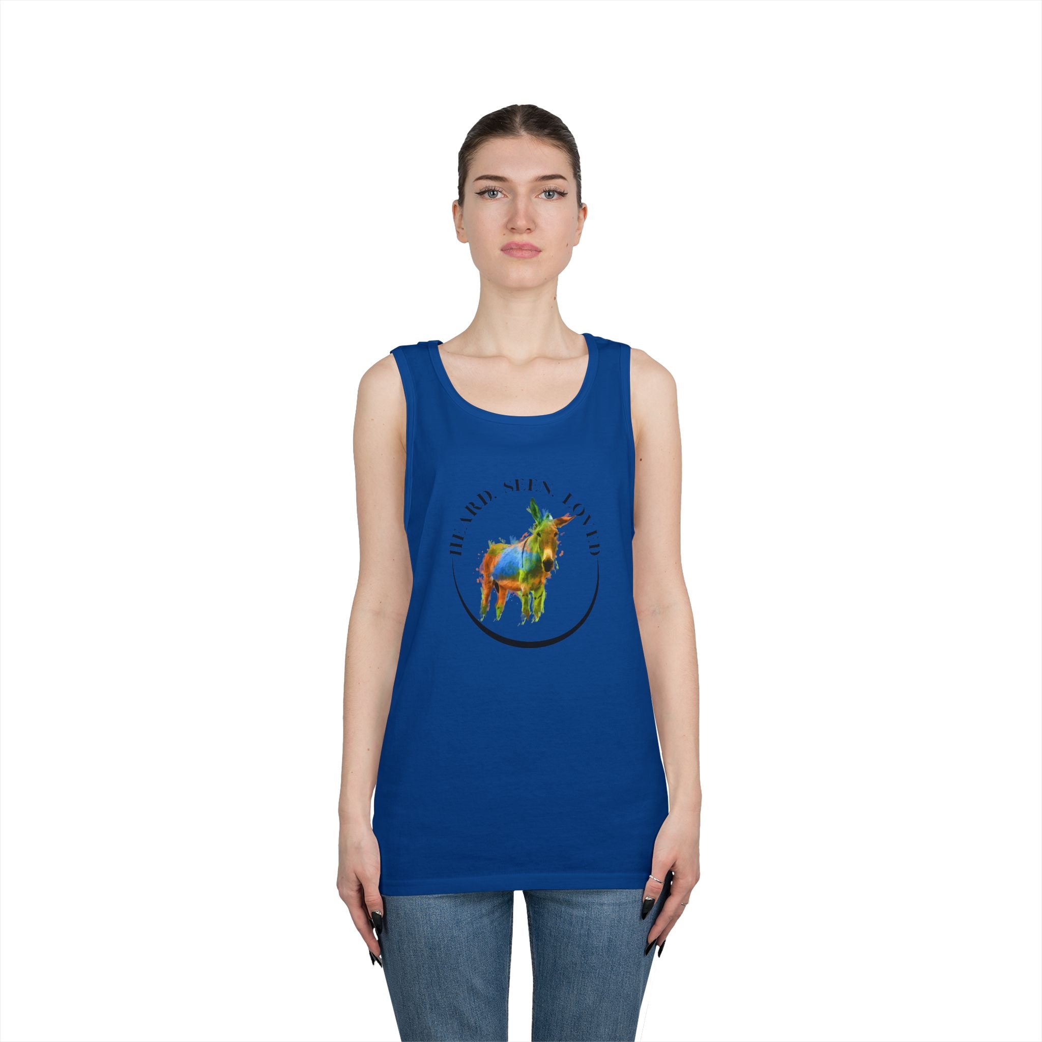 Donkey Vibes Tank — Colorful Donkey Graphic Tank Top