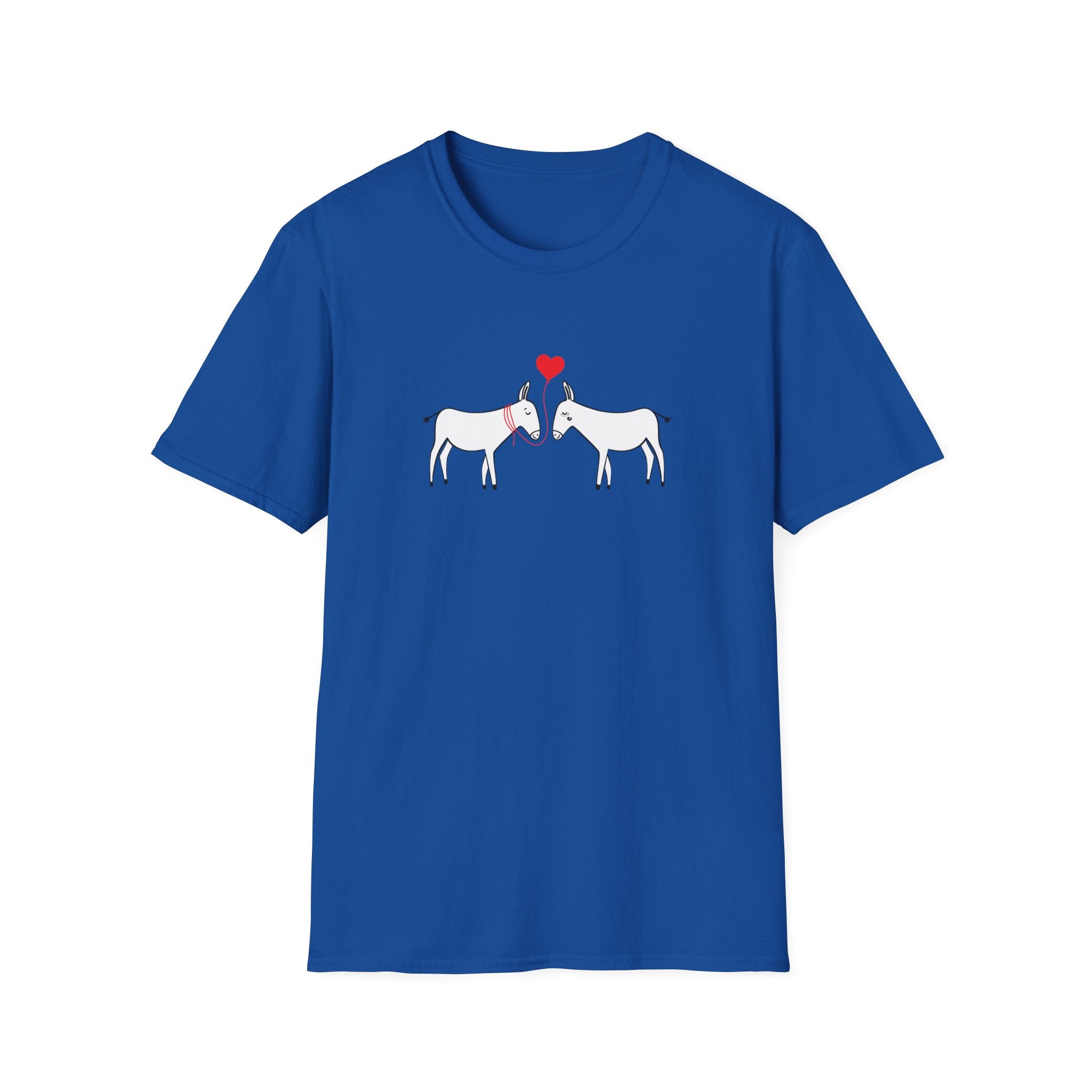 Donkey Love T-Shirt — Minimal Cute Donkeys with Heart Graphic