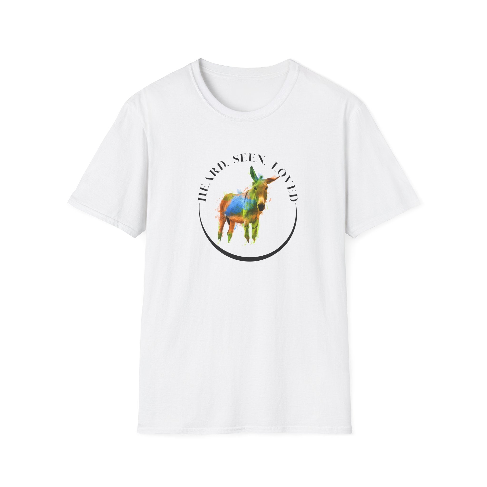 Donkey Love T-Shirt — Colorful Piñata Donkey Graphic Tee (He and She Loved)