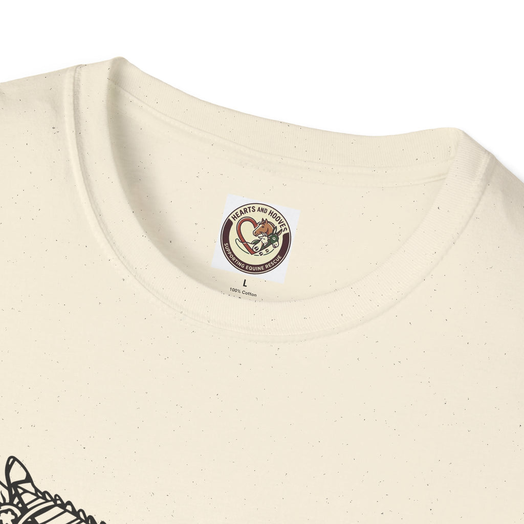 Donkey Zentangle T-Shirt — Hand-Drawn Donkey Illustration Tee