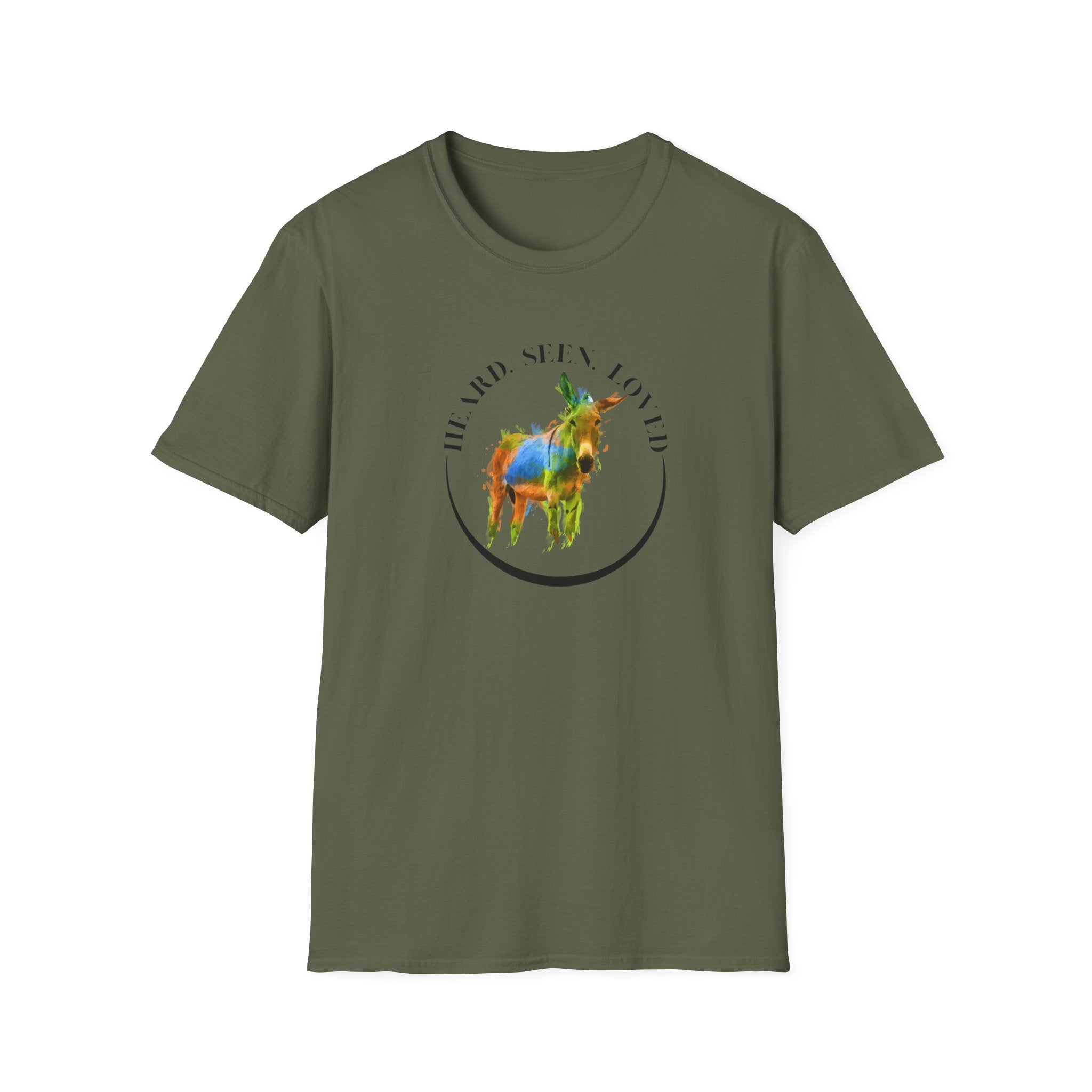 Donkey Love T-Shirt — Colorful Piñata Donkey Graphic Tee (He and She Loved)