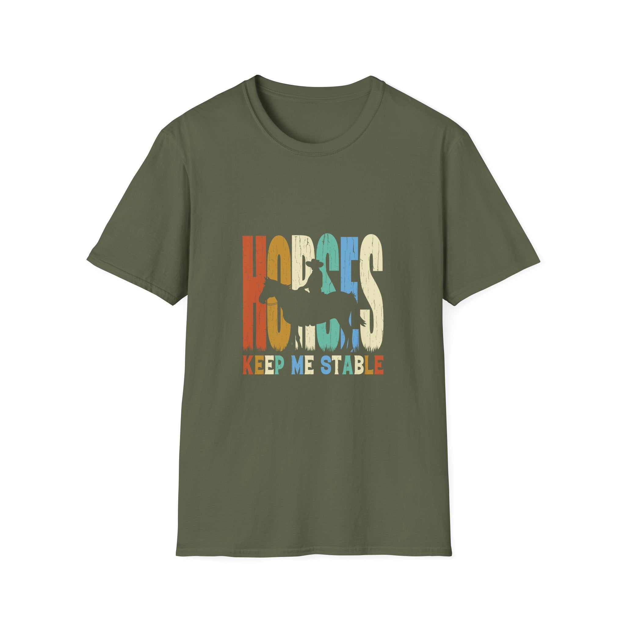 Hugless Keep Me Safe Retro Rainbow T-Shirt