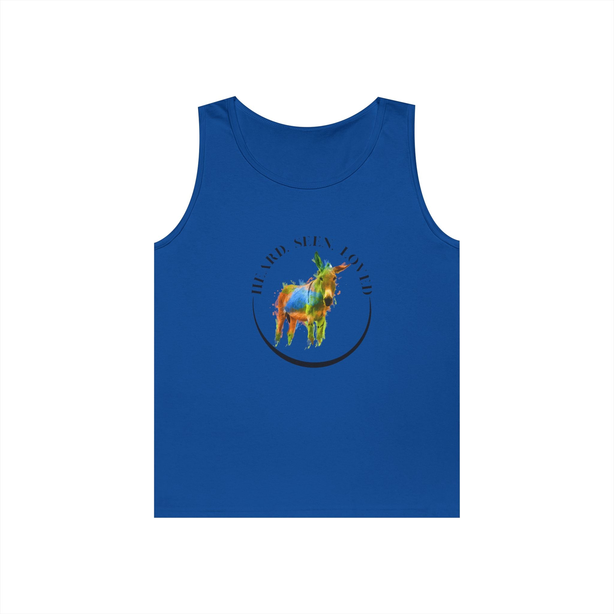 Donkey Vibes Tank — Colorful Donkey Graphic Tank Top