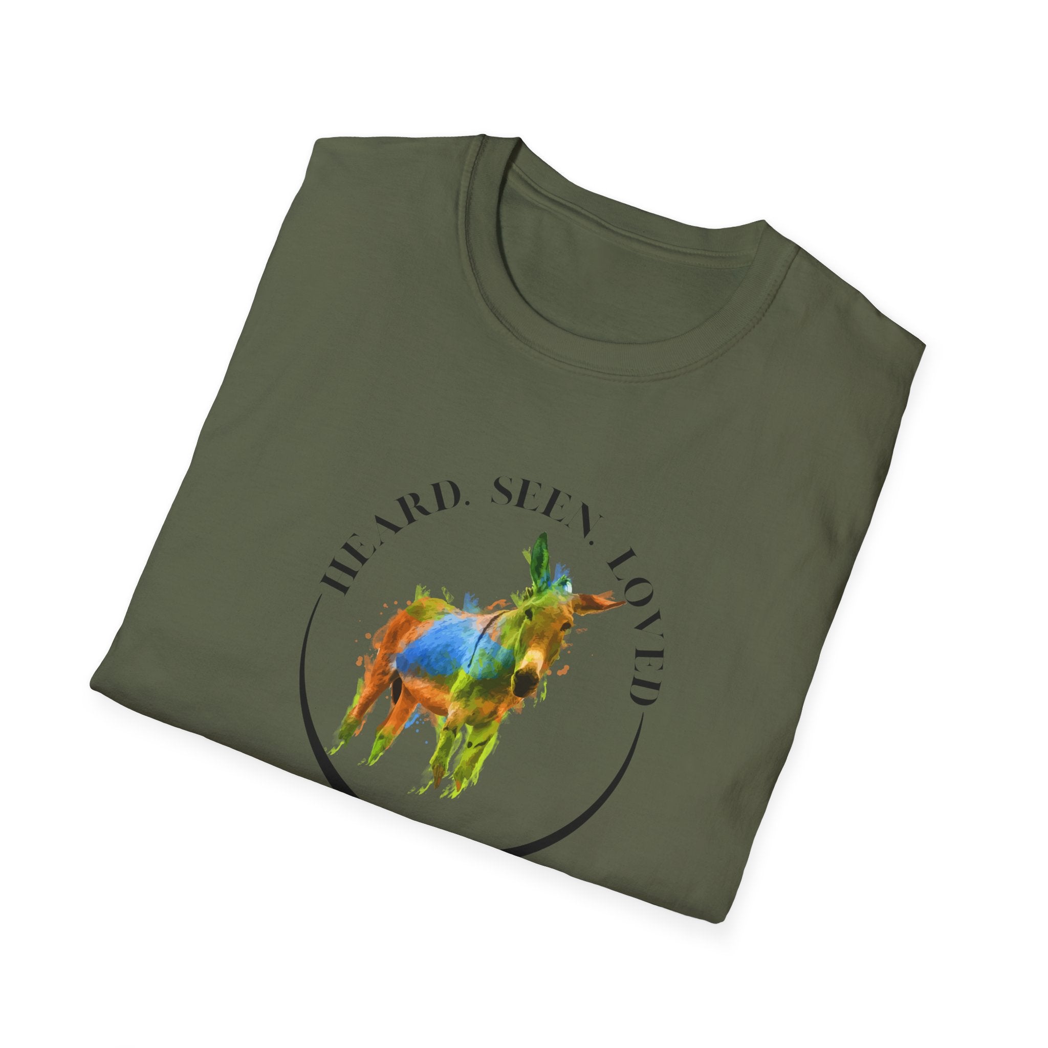 Donkey Love T-Shirt — Colorful Piñata Donkey Graphic Tee (He and She Loved)