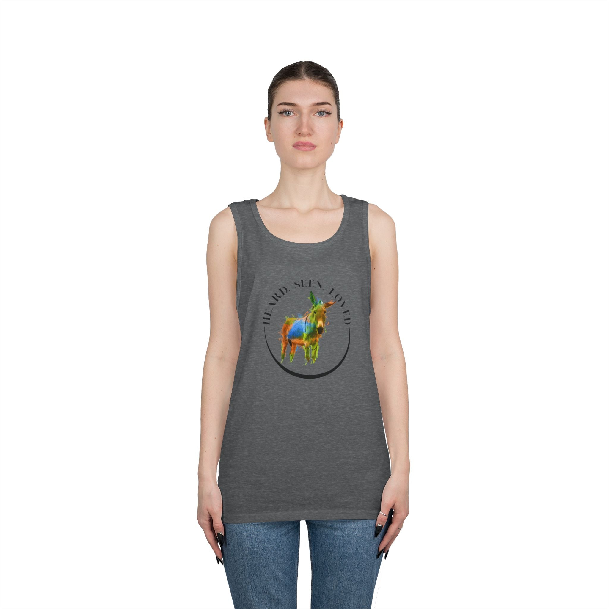 Donkey Vibes Tank — Colorful Donkey Graphic Tank Top