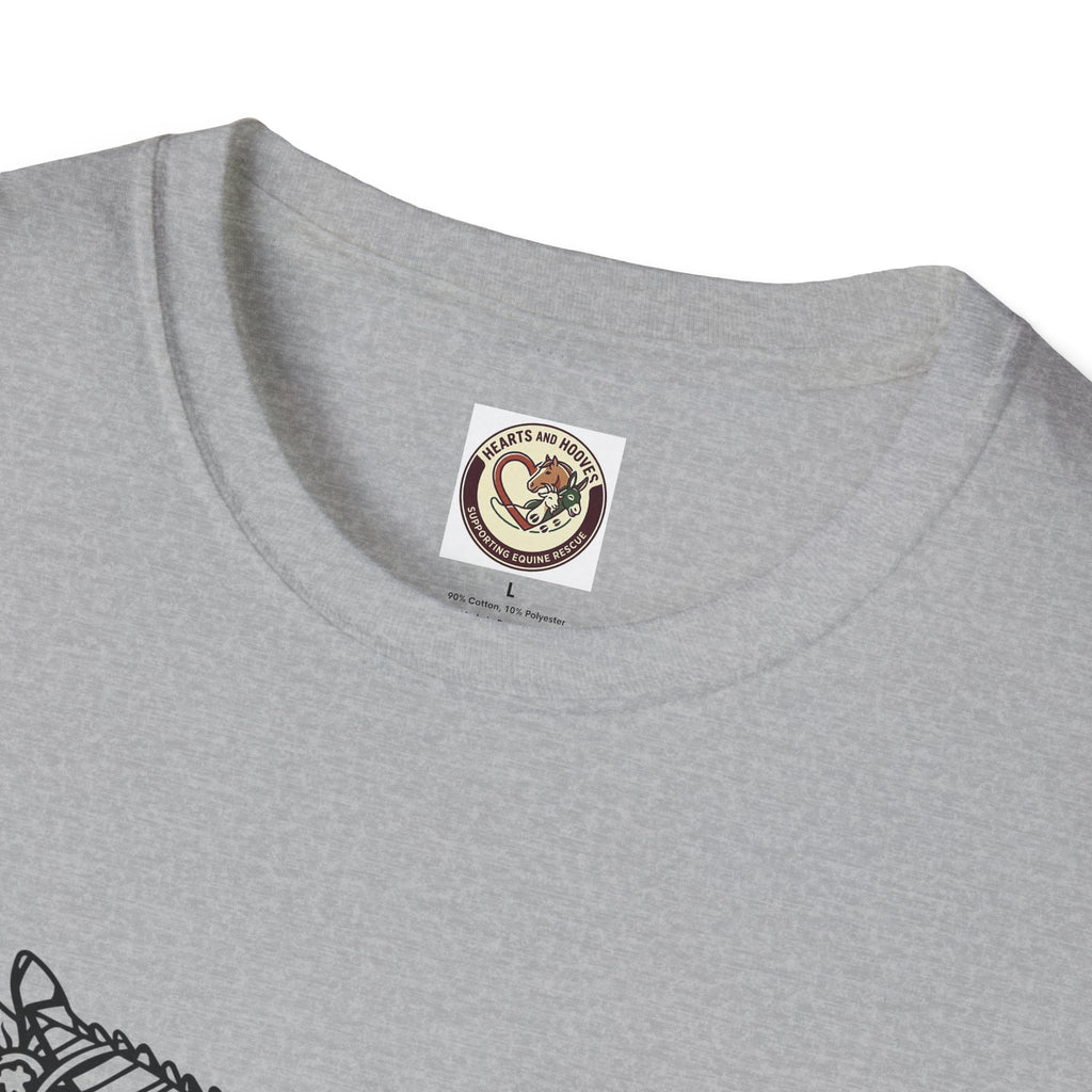 Donkey Zentangle T-Shirt — Hand-Drawn Donkey Illustration Tee