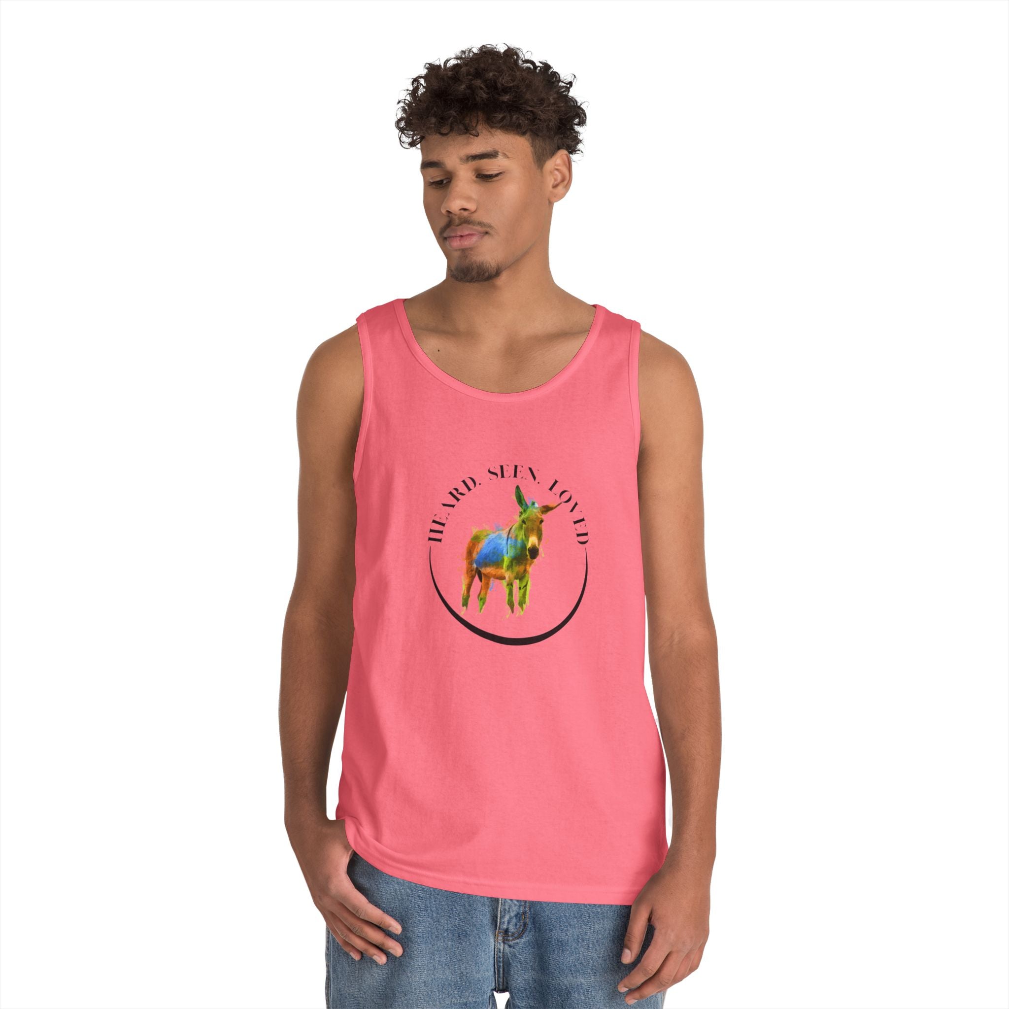 Donkey Vibes Tank — Colorful Donkey Graphic Tank Top