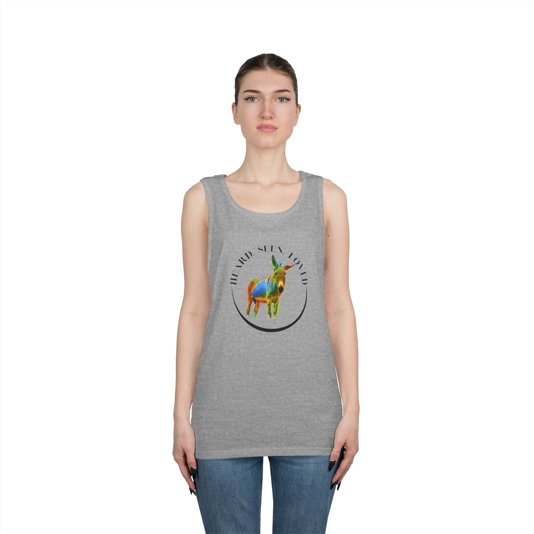 Donkey Vibes Tank — Colorful Donkey Graphic Tank Top