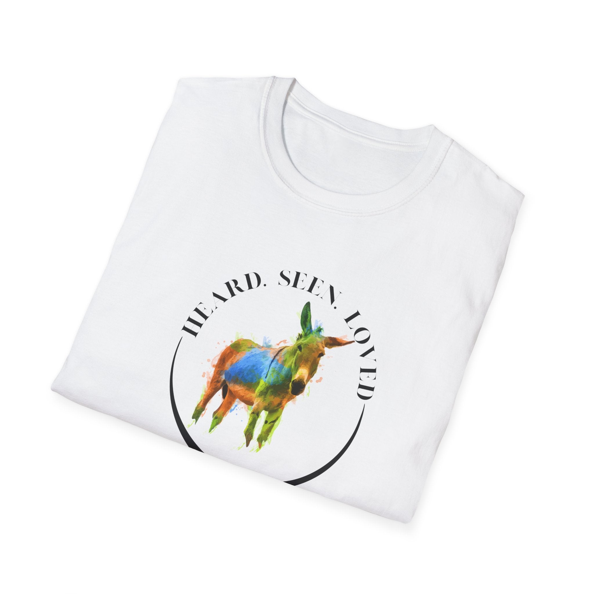 Donkey Love T-Shirt — Colorful Piñata Donkey Graphic Tee (He and She Loved)