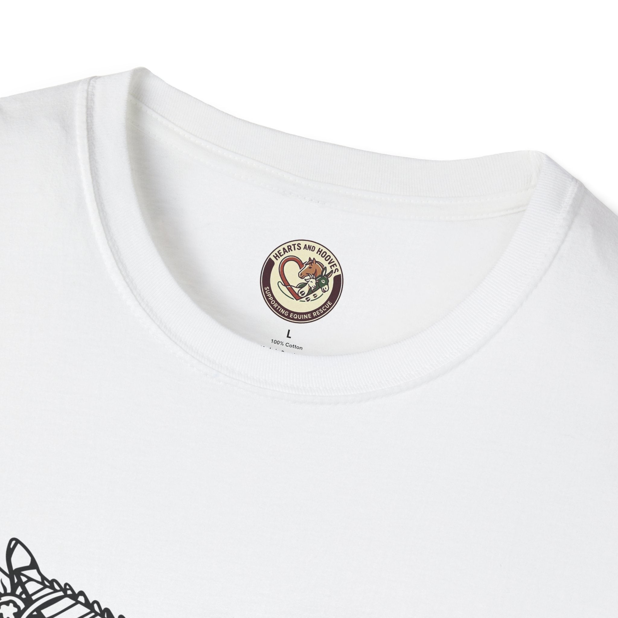 Donkey Zentangle T-Shirt — Hand-Drawn Donkey Illustration Tee