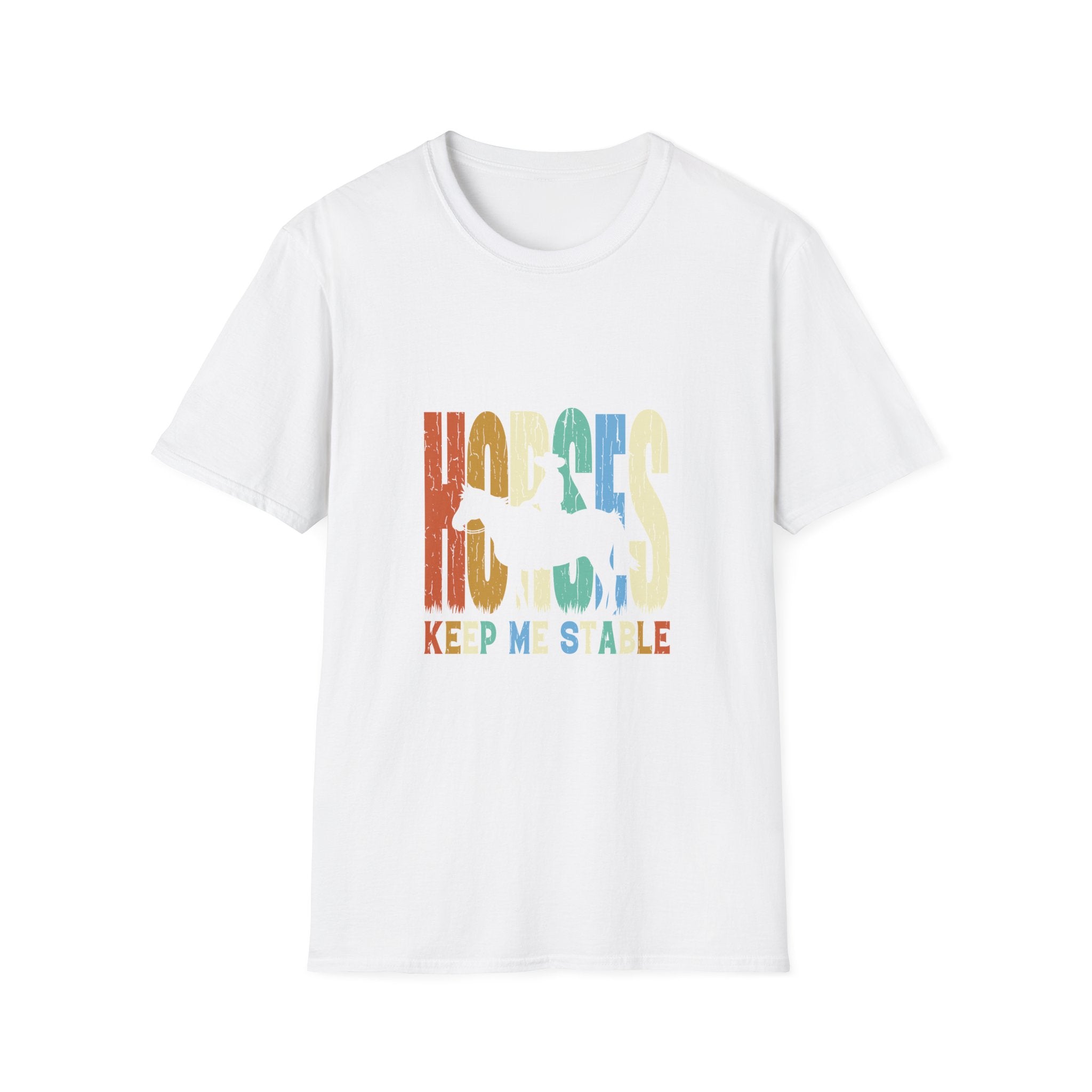 Hugless Keep Me Safe Retro Rainbow T-Shirt