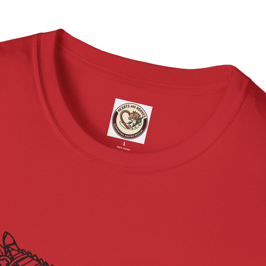 Donkey Zentangle T-Shirt — Hand-Drawn Donkey Illustration Tee