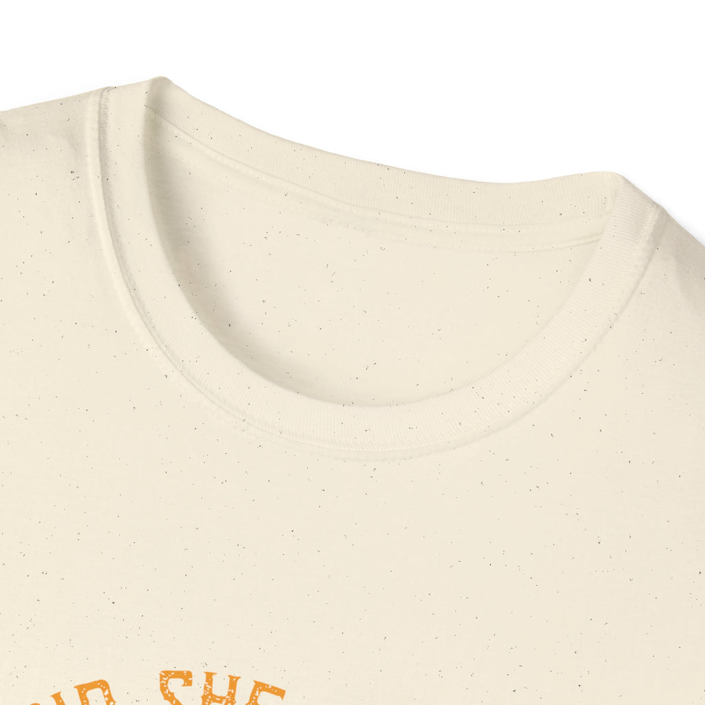 Happily Ever After Camping T-Shirt — 'And She Lived Happily Ever After' Retro Sunset Tee