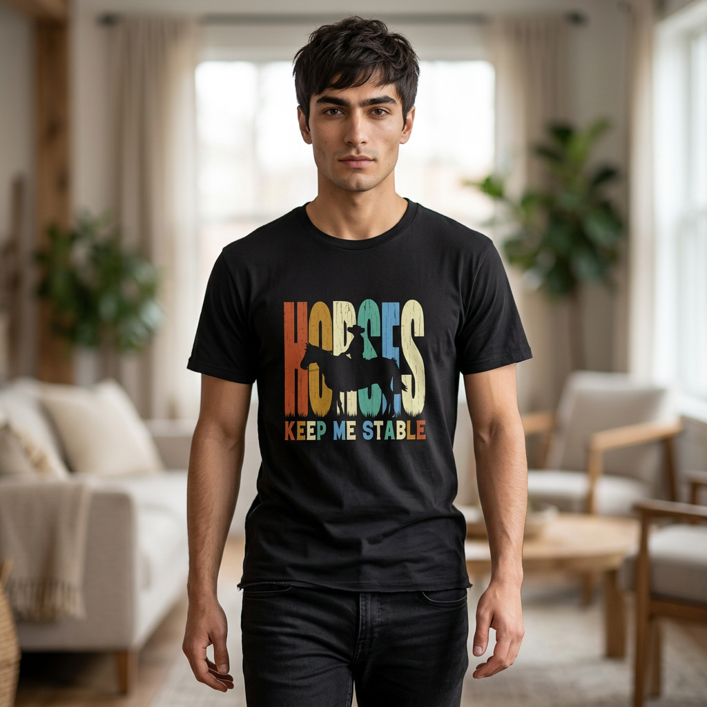 Hugless Keep Me Safe Retro Rainbow T-Shirt
