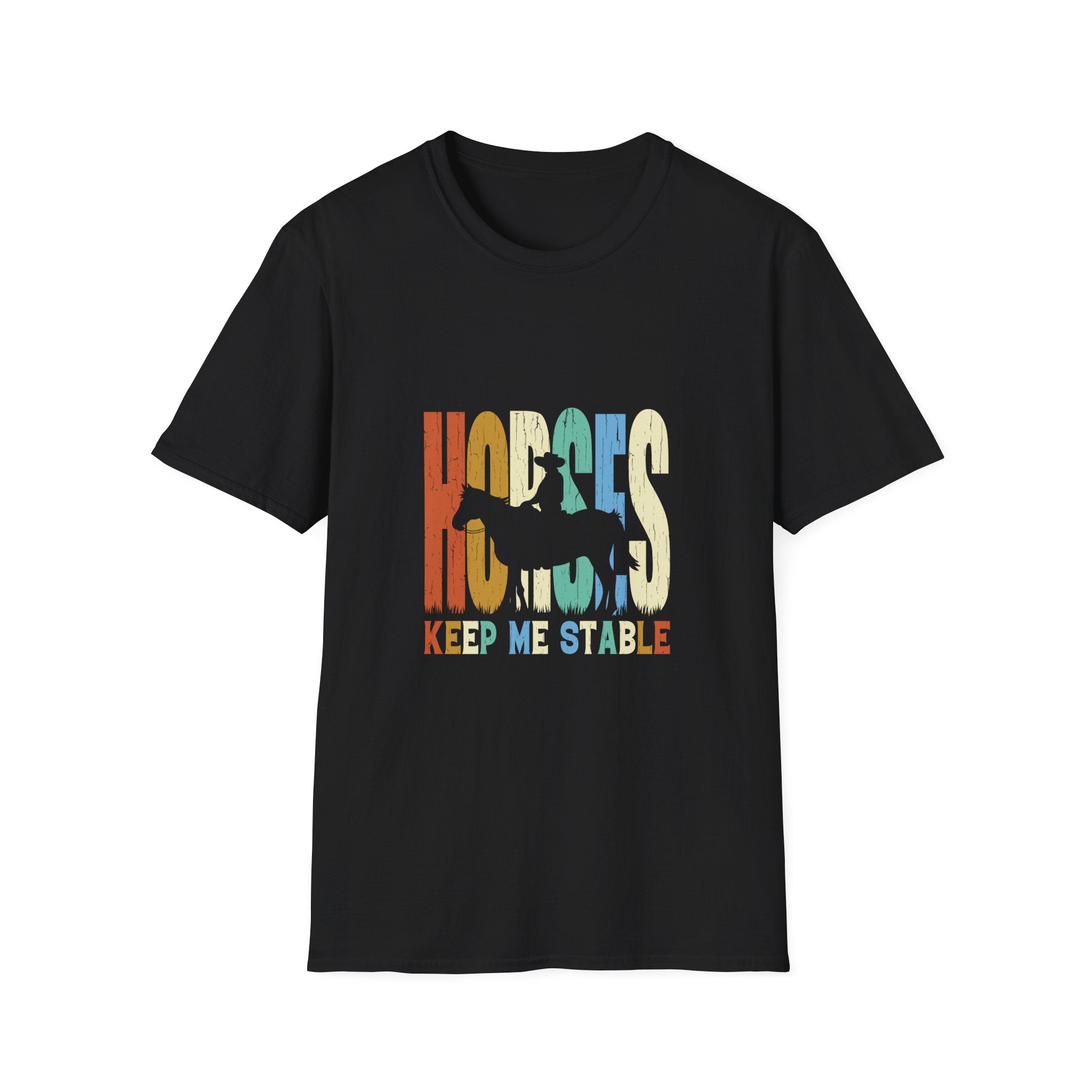 Hugless Keep Me Safe Retro Rainbow T-Shirt