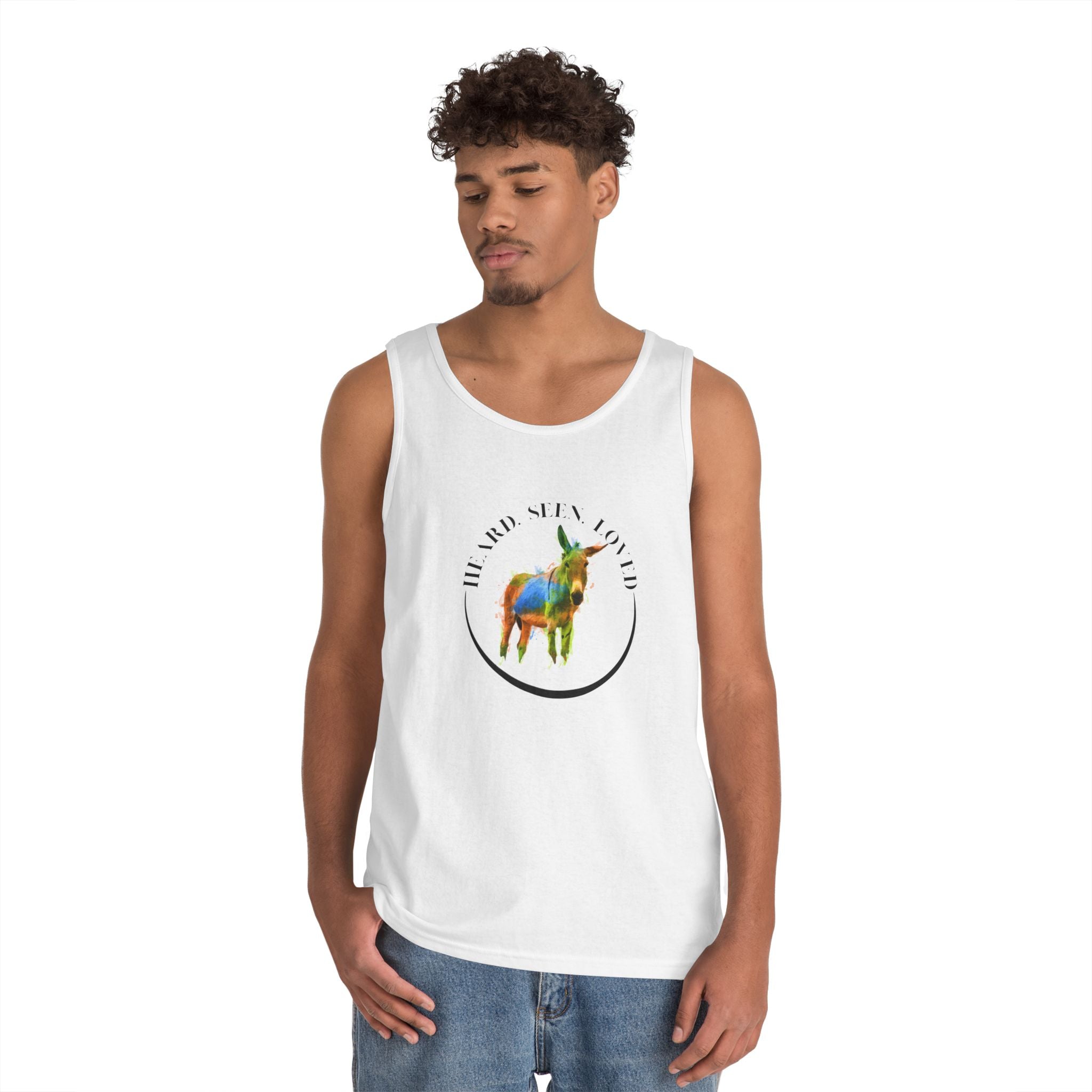 Donkey Vibes Tank — Colorful Donkey Graphic Tank Top