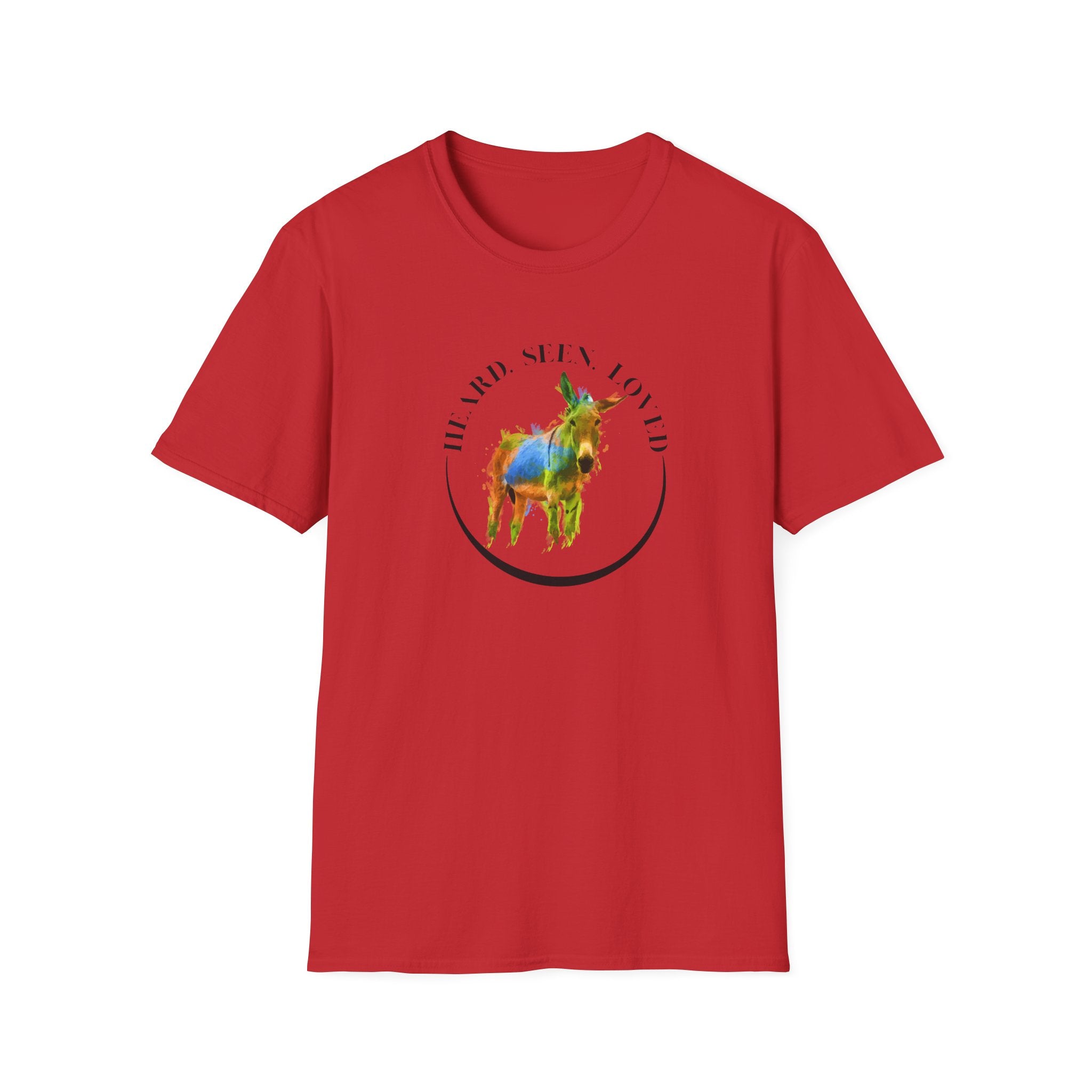 Donkey Love T-Shirt — Colorful Piñata Donkey Graphic Tee (He and She Loved)