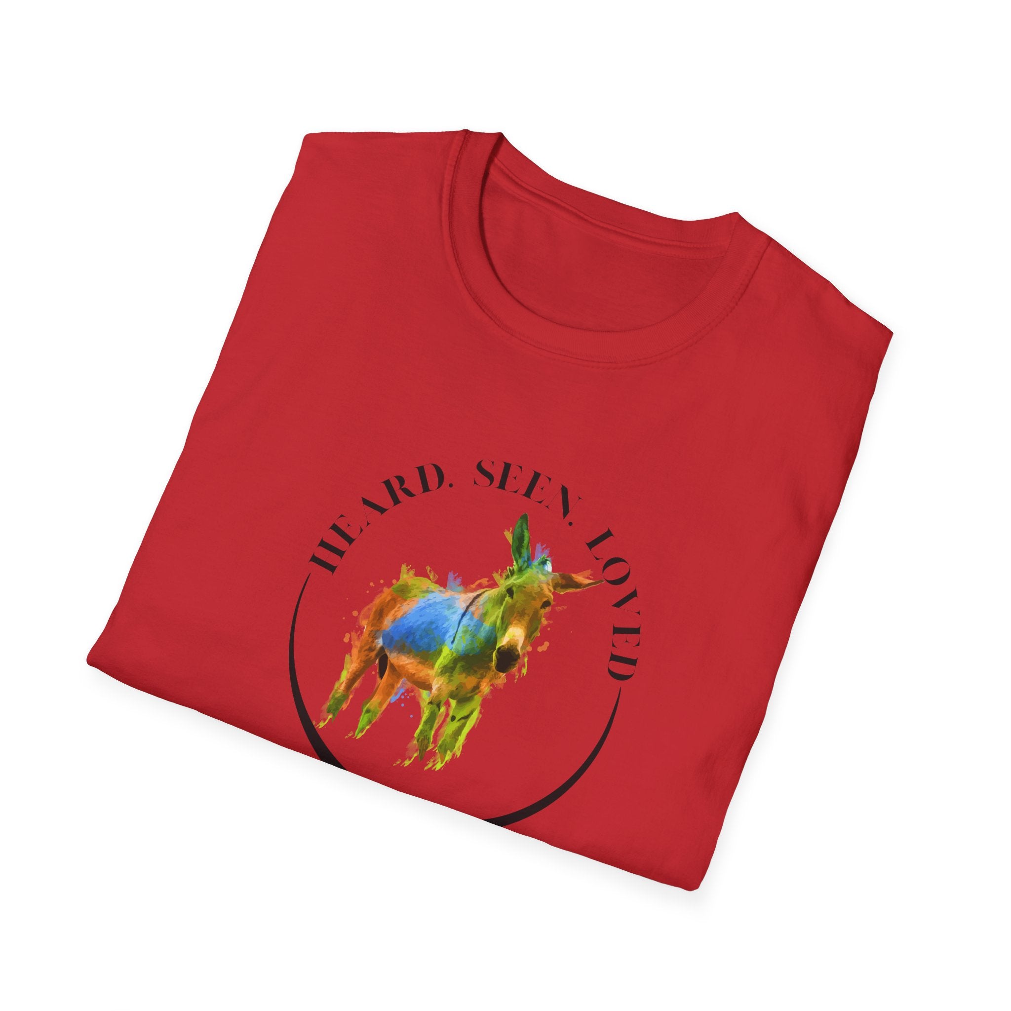 Donkey Love T-Shirt — Colorful Piñata Donkey Graphic Tee (He and She Loved)