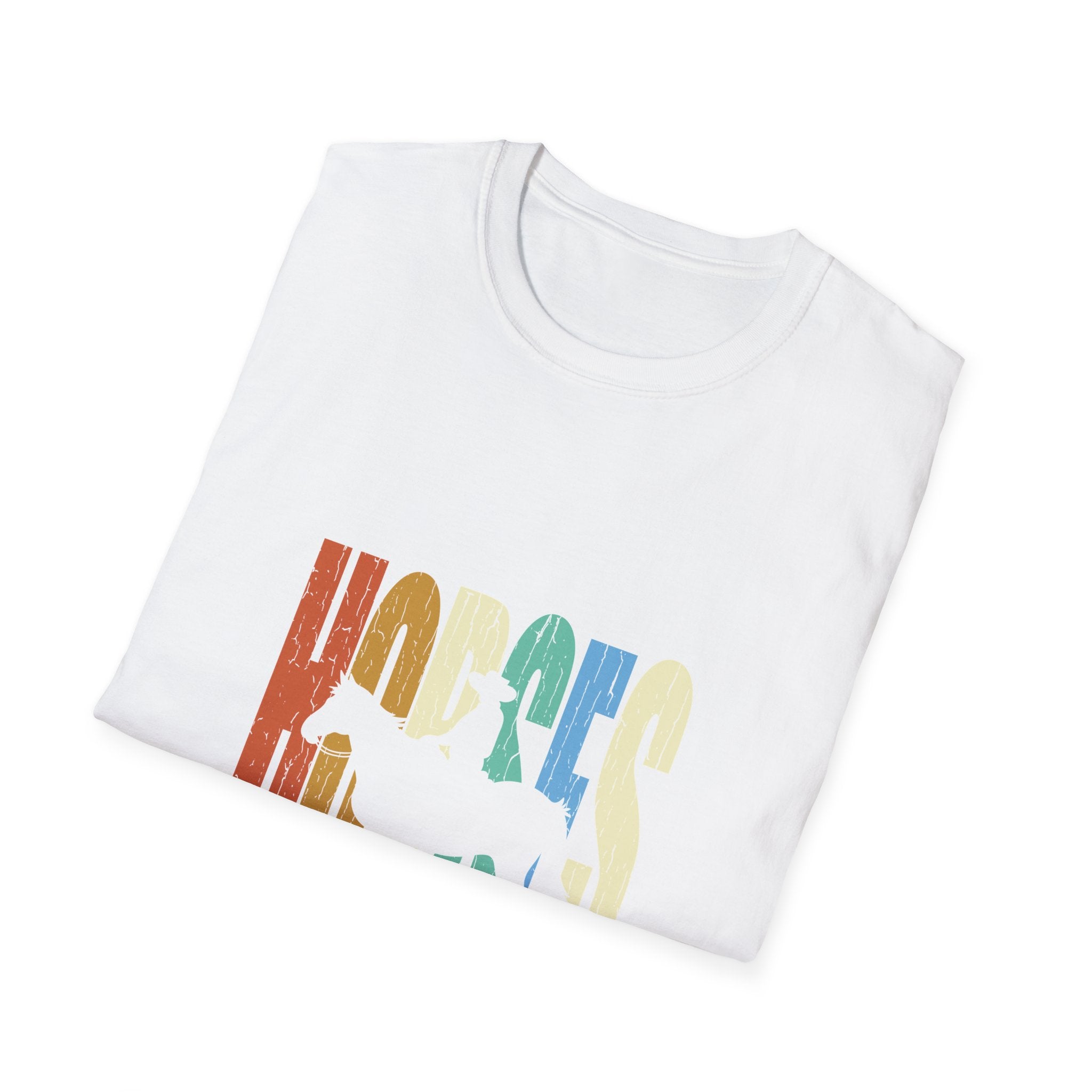 Hugless Keep Me Safe Retro Rainbow T-Shirt