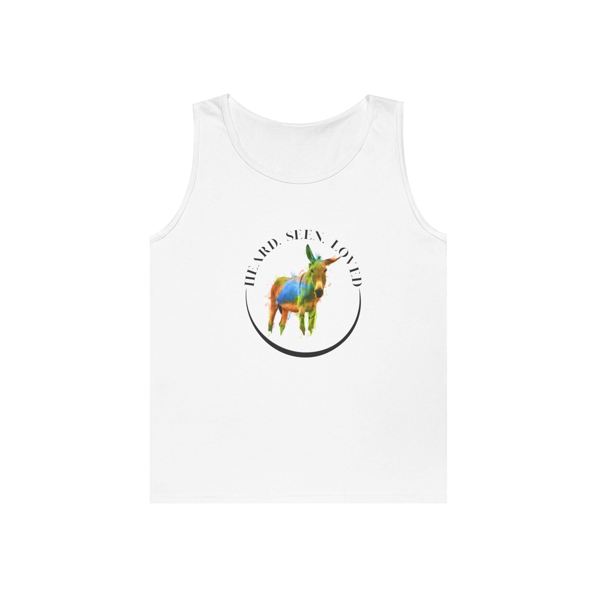 Donkey Vibes Tank — Colorful Donkey Graphic Tank Top