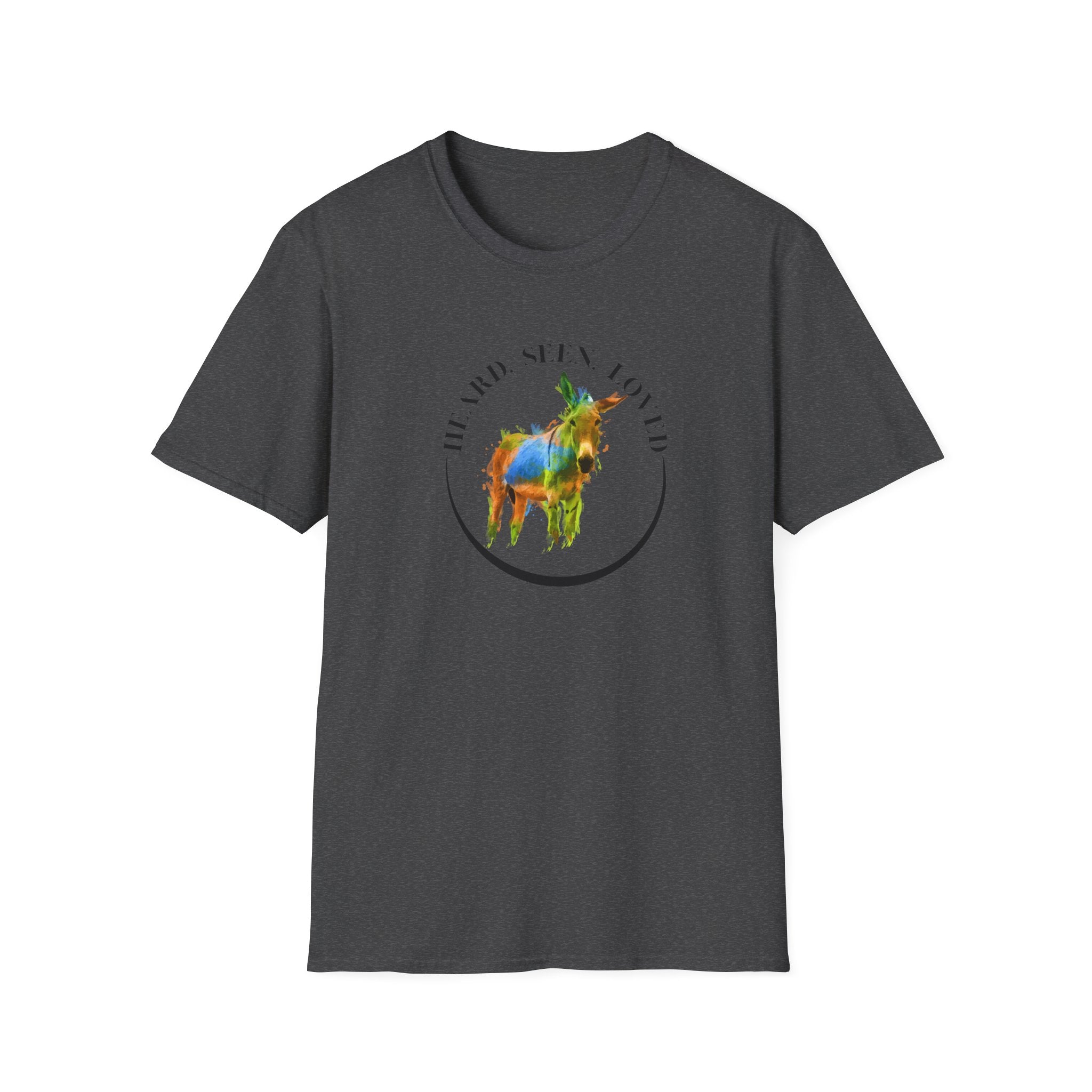 Donkey Love T-Shirt — Colorful Piñata Donkey Graphic Tee (He and She Loved)