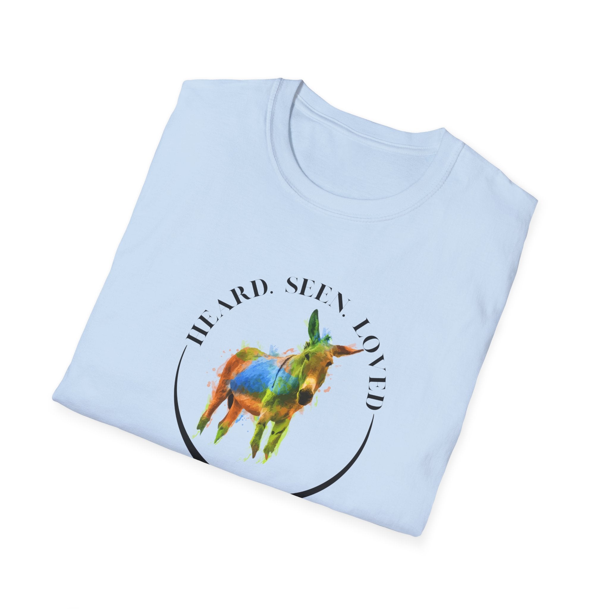 Donkey Love T-Shirt — Colorful Piñata Donkey Graphic Tee (He and She Loved)