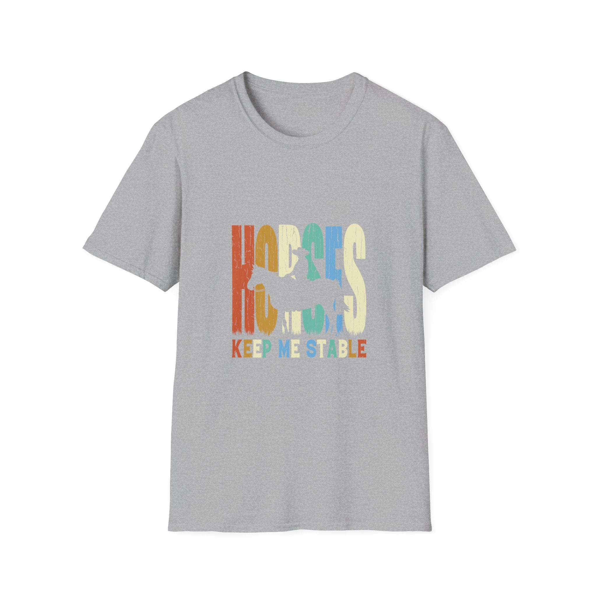 Hugless Keep Me Safe Retro Rainbow T-Shirt