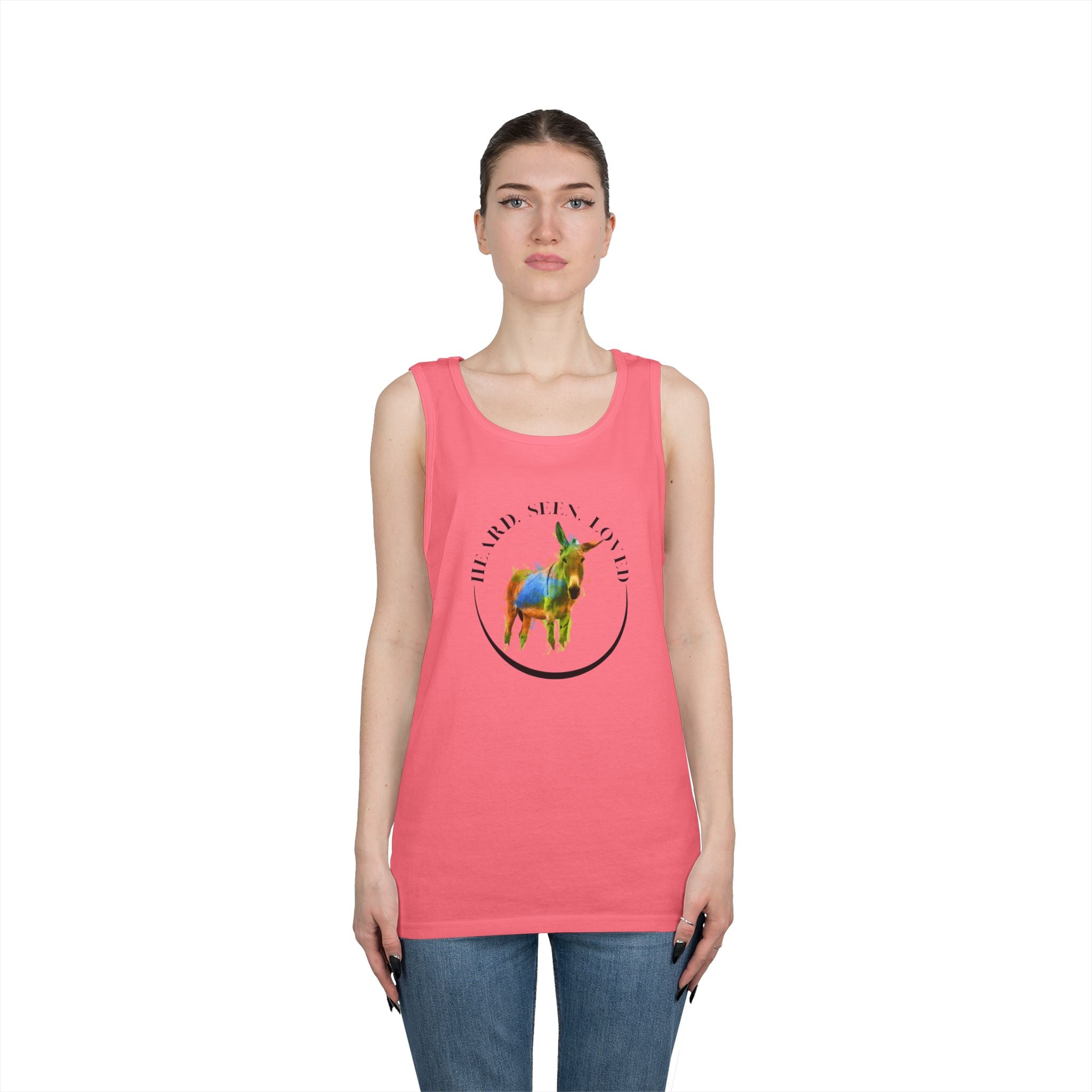 Donkey Vibes Tank — Colorful Donkey Graphic Tank Top